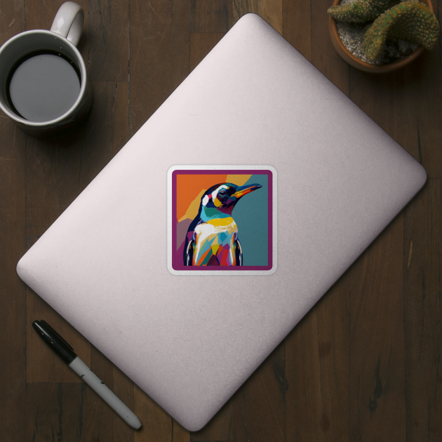 Pop Art Penguin by Star Scrunch